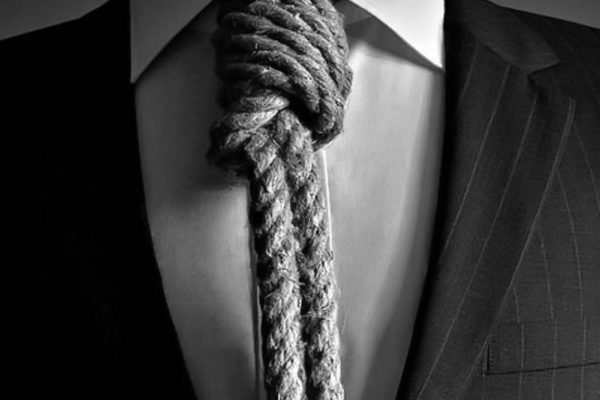image of a noose as a tie