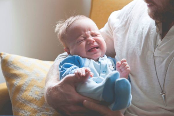 The Crying Child with Father