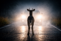 Deer caught in headlights image